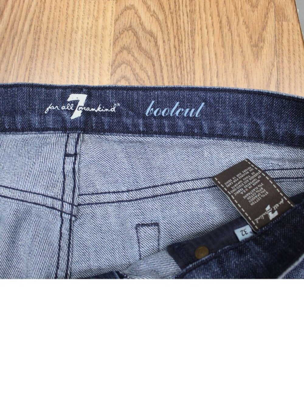 NEW! 7 FOR ALL MANKIND WOMENS BOOTCUT ORIGINAL FIT JEANS Sz 32 - Picture 5 of 5
